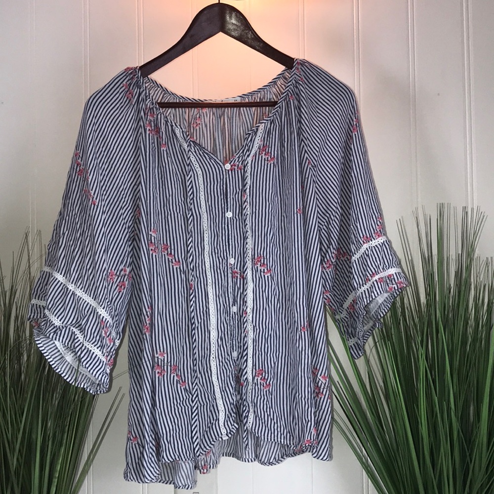 Hazel Button Down Boho Top